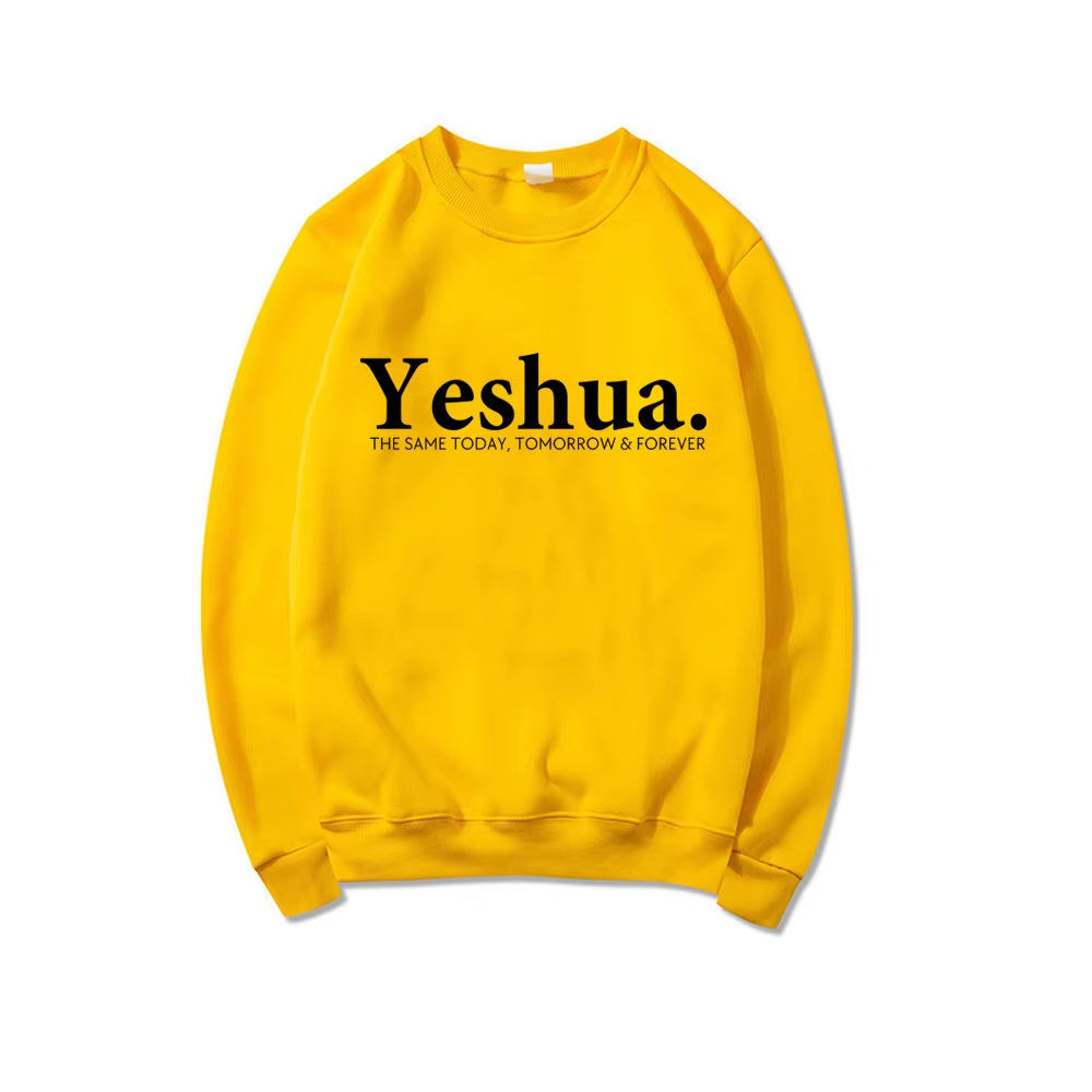 Vintage Yeshua Christian Sweatshirt Christian Apparel Faith Gift Women Worship Sweatshirt Christian Hoodie Jesus Pullovers Top
